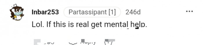 5. The OP needs mental help