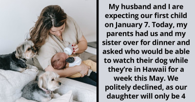 Reddit User Wants To Know If She's Wrong For Not Dog Sitting Because She Is Having A Baby Soon