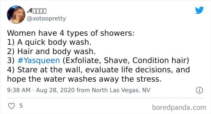 1. Four types of showers for women