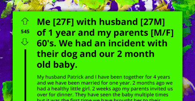 Inlaws Are Shocked As Man Promises To Break Their Dog's Neck If It Harms His Little Baby, Bans Him From Returning To Their Home