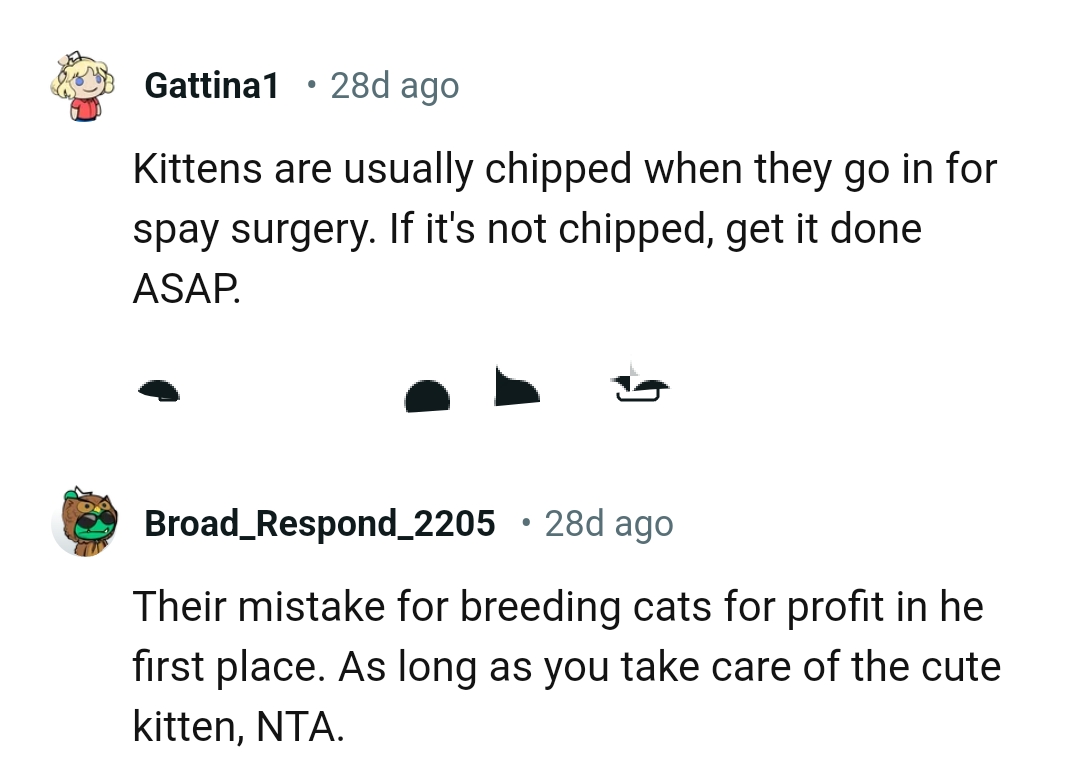 The OP should get it chipped