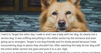 Woman Tells Lady to Get Her Dog Out of Target, Then Tells on Herself for Being a Karen by Posting About It on Reddit