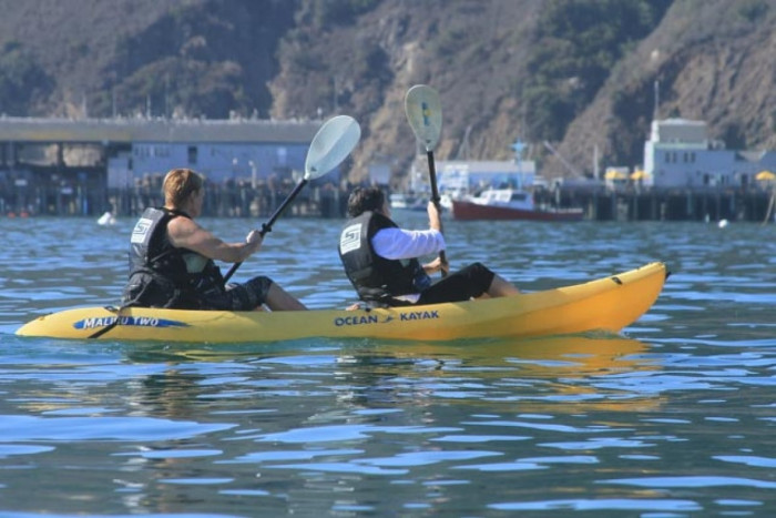 Julie McSorley already went whale-watching once before in Avila Beach