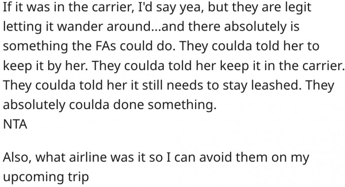 9. The airline should have done something about the situation.