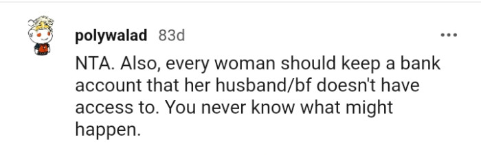 You never know what might happen