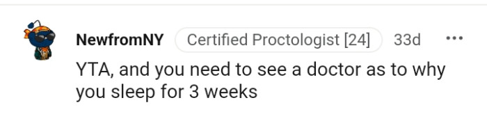 You need to see a doctor