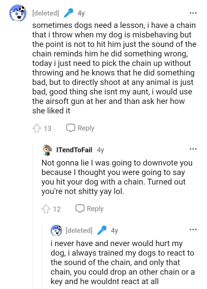 This Redditor believes that sometimes dogs need a lesson