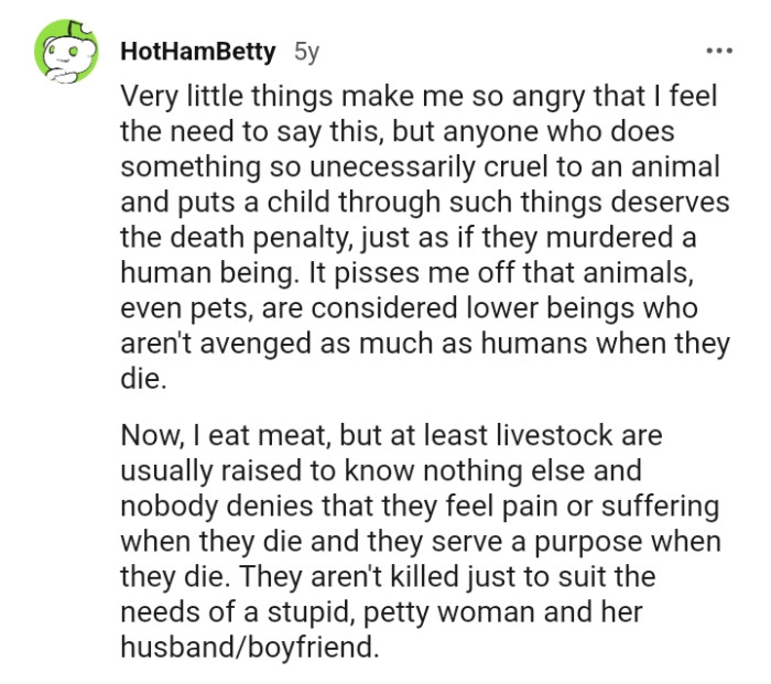 And the comments from other Redditors roll in...