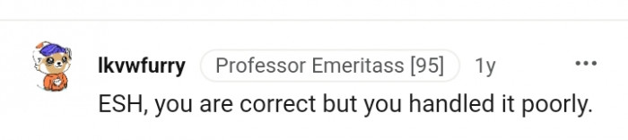 The situation was handled poorly