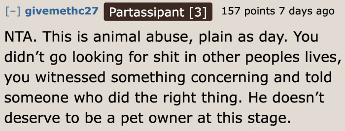 Redditors Agree That She Did the Right Thing.