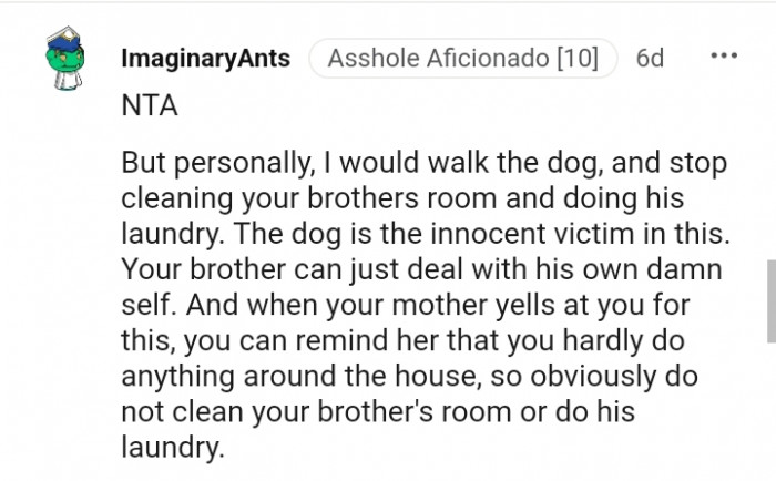 The dog is the innocent victim in this