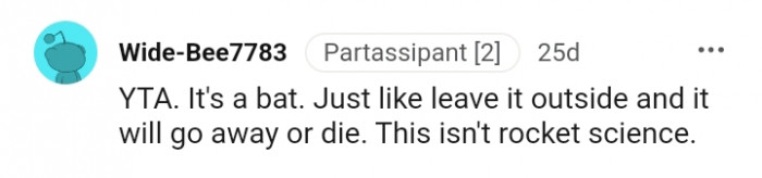 Just leave it outside and it'll go away