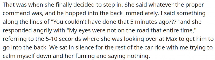 That was when she finally decided to step in.