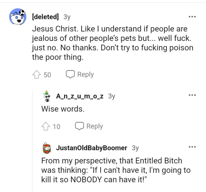 Let's head into the comments section and find out what other Redditors have to chip into the story