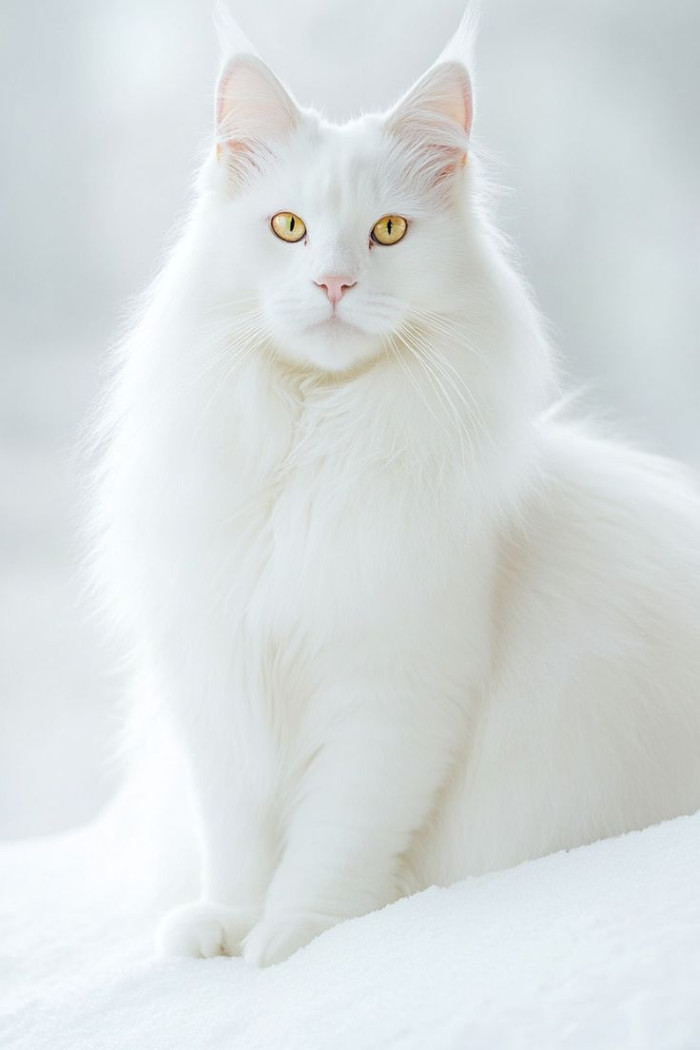 Do white Maine Coons get dirty easily?