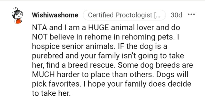 Some dog breeds are much harder to place.