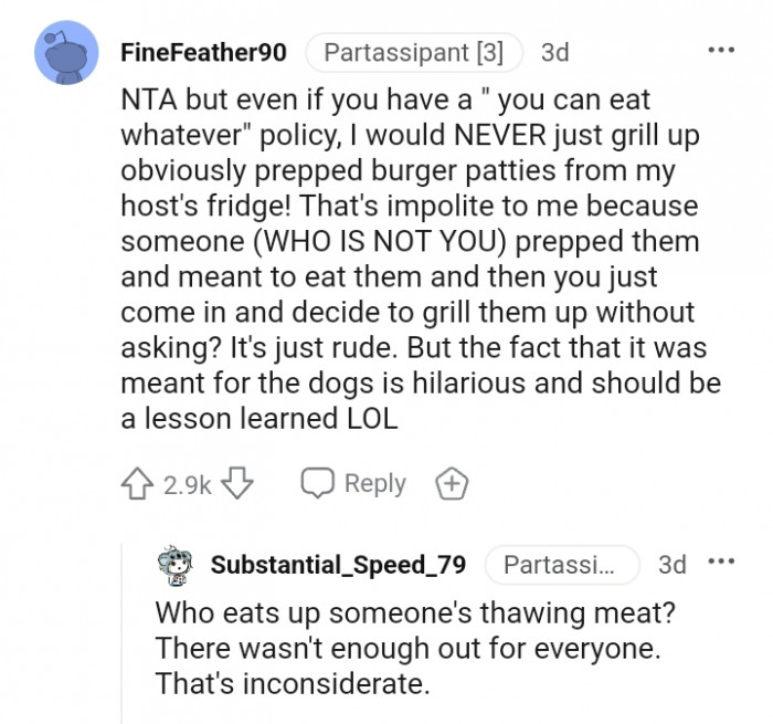 The fact that it was meant for the dogs is hilarious