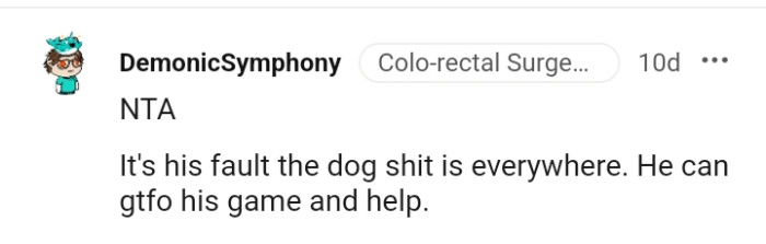 He can give up his game and go help.