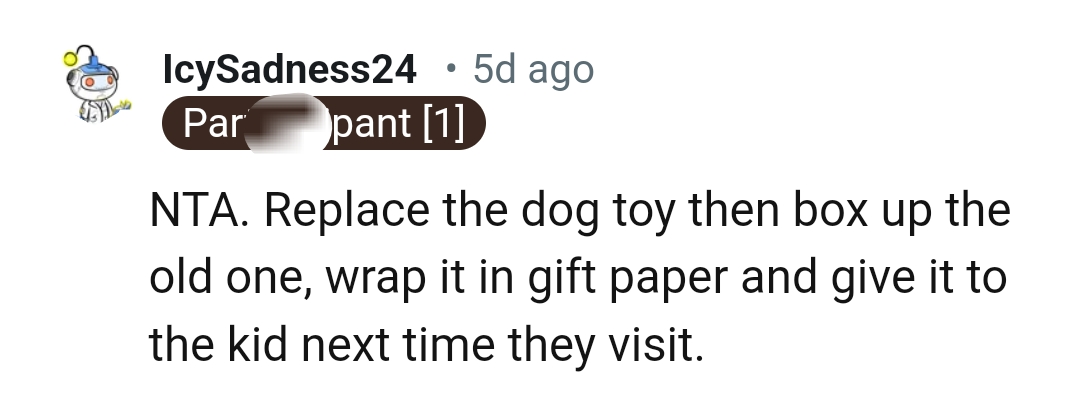 Wrapping it in a gift paper