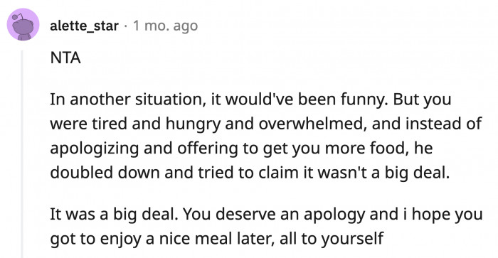 Did he eventually apologize? We don't know.