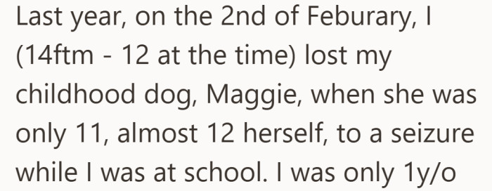 Losing a pet during childhood leaves a mark that does not fade just because time passes.