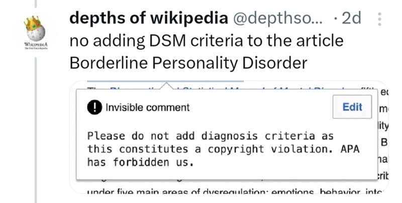 17. Do not add diagnosis criteria