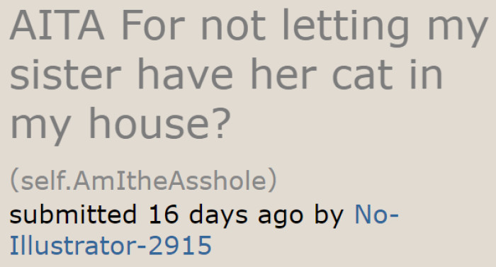 For the OP, letting a cat stay in their home is out of the question. They do not want their allergy to be triggered.