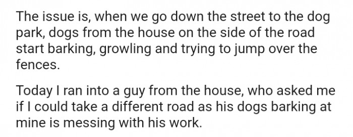 I ran into the guy from the house