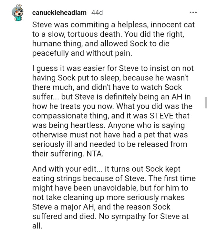 What the OP did was compassionate and her BF was being heartless