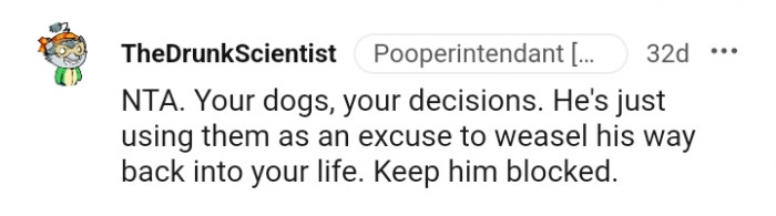 12. He is just using them as an excuse