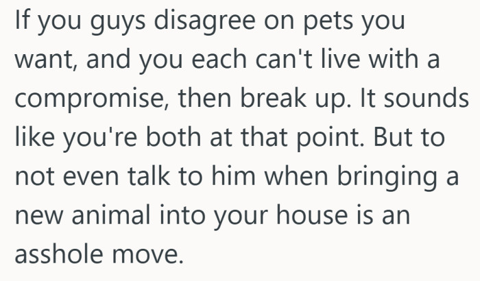 At this point, the advice stops circling the issue and lands squarely on the exit.