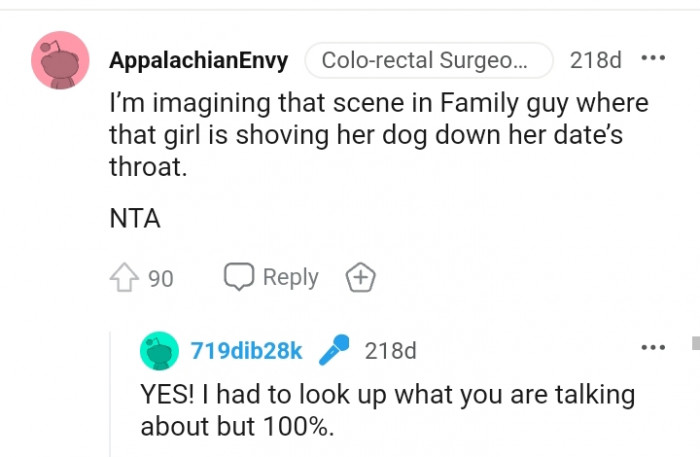 9. Watching the scene in Family Guy