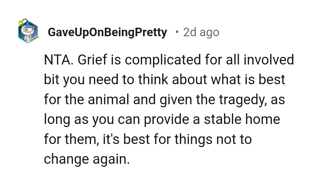 It's best for things not to change