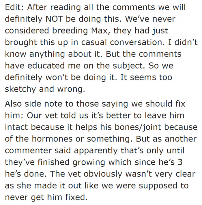 In the end, people educated this dog owner, saying that what she's about to do is bad practice.