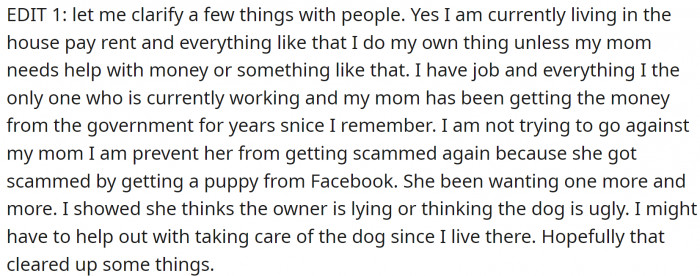 OP posted an edit to clarify some things: