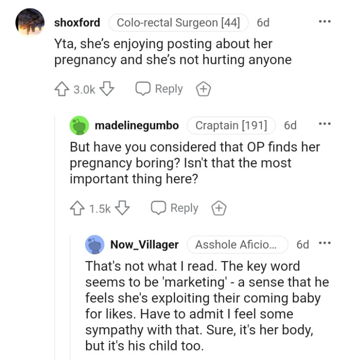 Man Gets Thoroughly Roasted For Telling His Pregnant Wife To Stop