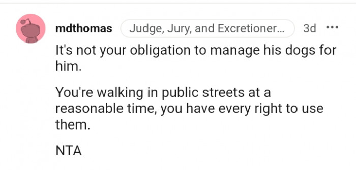 2. You are walking in public streets