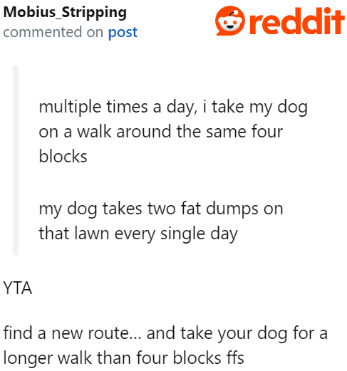 It's not the OP's property. She has no right to let her dog relieve itself there, even if the landlord allowed it.