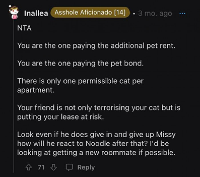 You, friend, are absolutely right. There is only one answer, listen to this user!