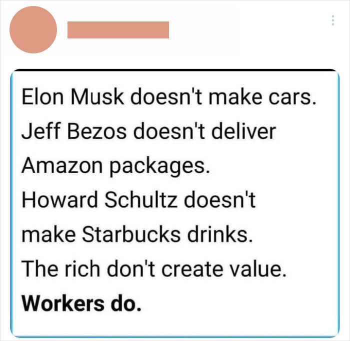 3. Workers, not capitalists, generate value