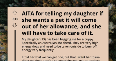 Teen's Desire For A Dog Turns Into Responsibility Nightmare As Mom Sets Rules