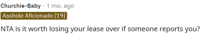 This would be my concern because they could all definitely lose their lease if anyone finds out.