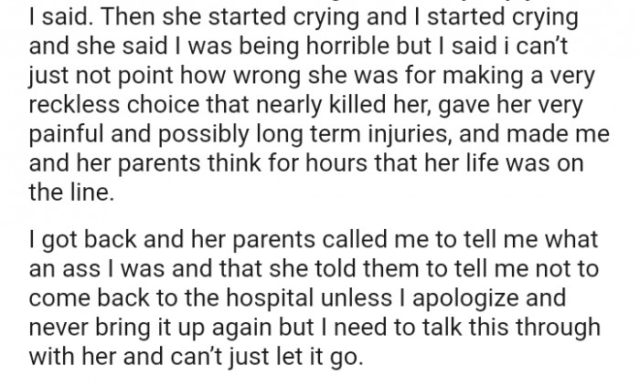 I Need to Talk This Through With Her