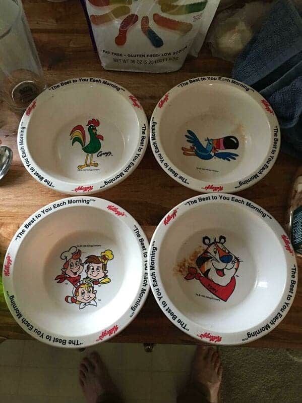 44. “These Cereal Bowls I Used To Eat Out Of As A Kid”