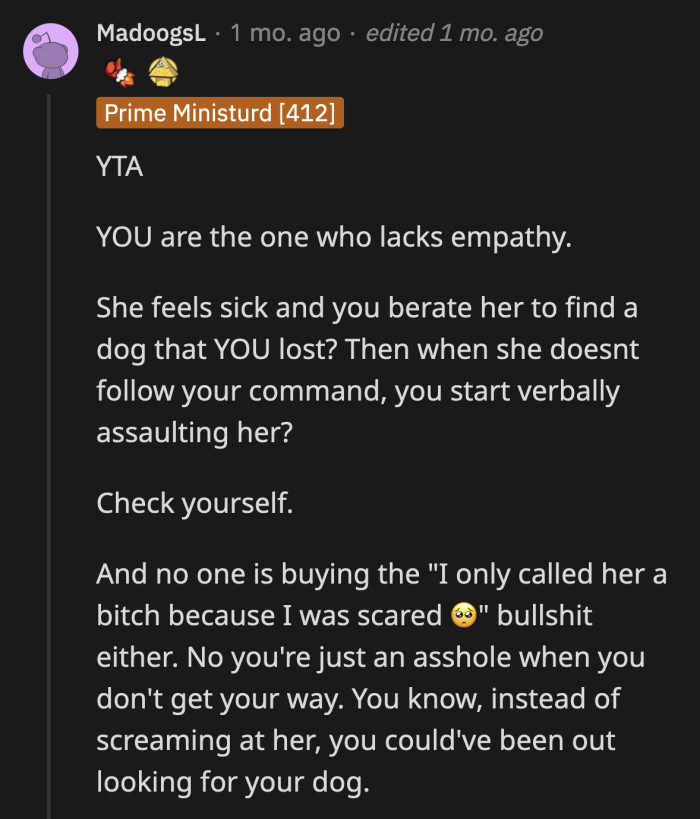 What OP did is enough reason to end a relationship