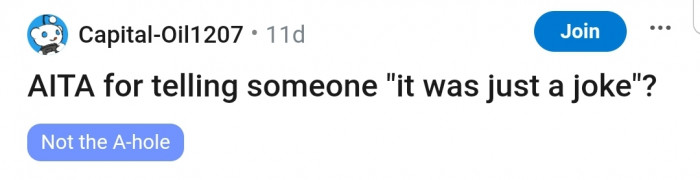 A harmless joke that ended up being harmful