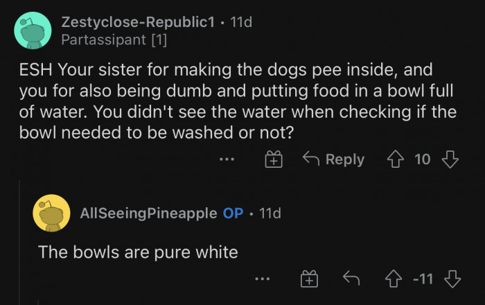 OP could have double-checked herself.