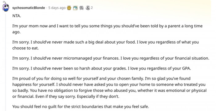 I love you regardless of your financial situation