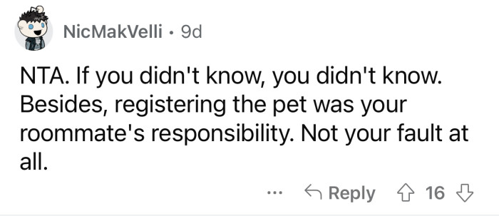 You can't blame someone for something they didn't know.