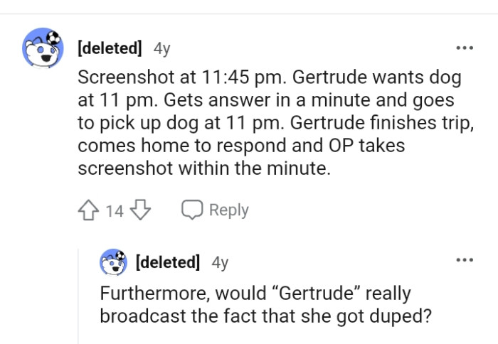 She really broadcasted the fact that she got duped